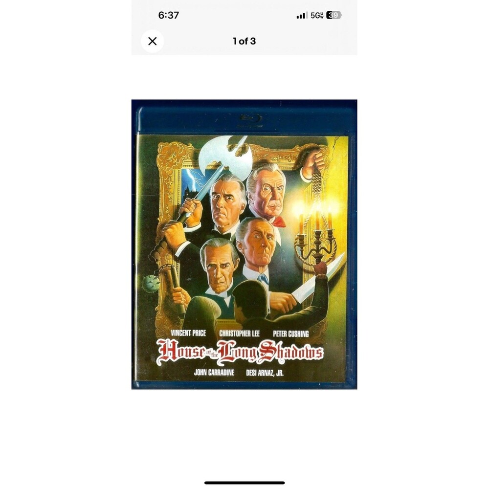 House of the Long Shadows (Blu-ray) Horror Vincent Price Christopher Lee Cushing